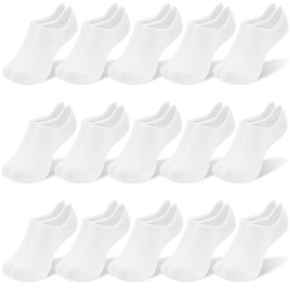 Elutong Women No Show Socks, 15 Pairs Sneaker Invisible Low Cut Liner Flat Socks