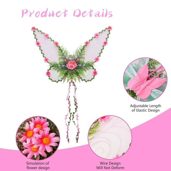Elven Butterfly Wings for Women,Lightweight Fairy Wings Costume Accessories for Halloween Party,Cosplay,Festival Performance,Adjustable Straps,Delicate Cicada Wing Design,Great Gift Idea