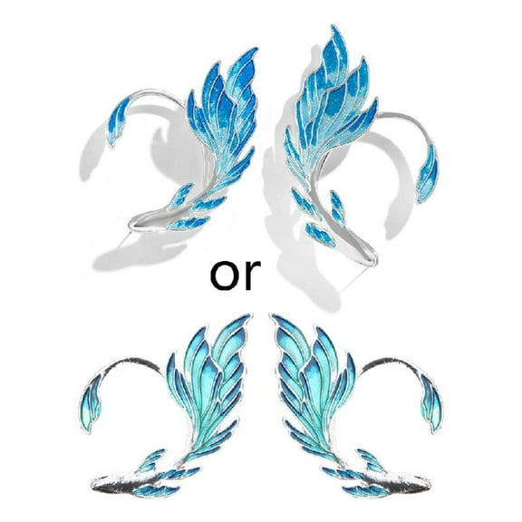 Elven Ear Cuffs for Women Elf Fairy Earring Cuff Wrap Pierced Gold-fish Earrings