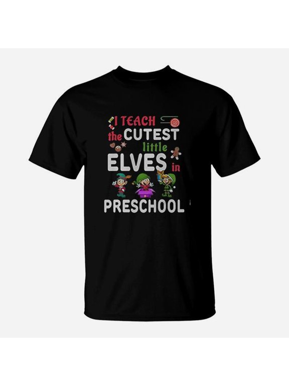 Elves Christmas Preschool Teacher TShirt