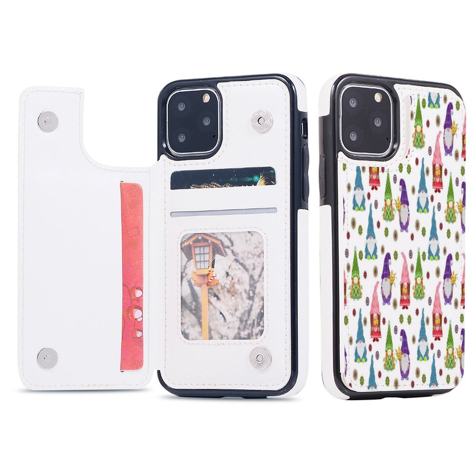 Custodia Per Telefono Con Porta Carte Retrò Per IPhone 16 15 14 - Foto 13