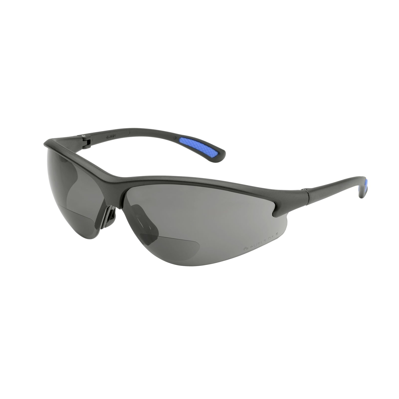 Elvex 3001.5 Bifocal Diopter Safety Glasses in Grey Lens, Black Frame