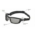 thumbnail image 1 of Elvex Delta Plus AirSpecs Anti-Fog Steel Mesh Safety Goggles ANSI Z87.1 Certified with Adjustable Headband, 1 of 2