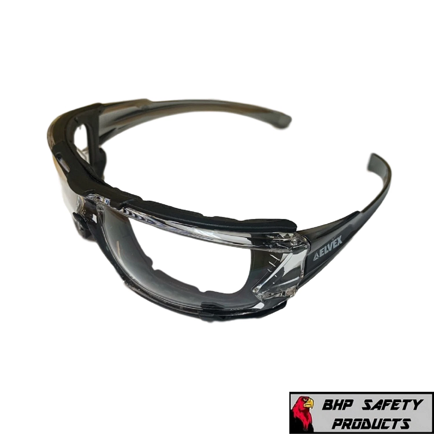 Elvex Go Specs Iv Safety/Glasses/Goggles Clear A/F Dark Gray Temples Z87.1 Welgg