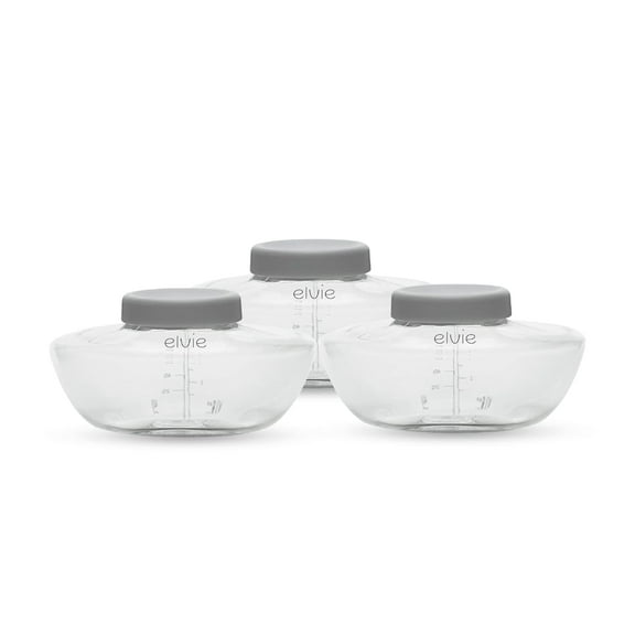Elvie Pump Collection and Storage Bottles, 3 Pack, 150 ml/5 oz