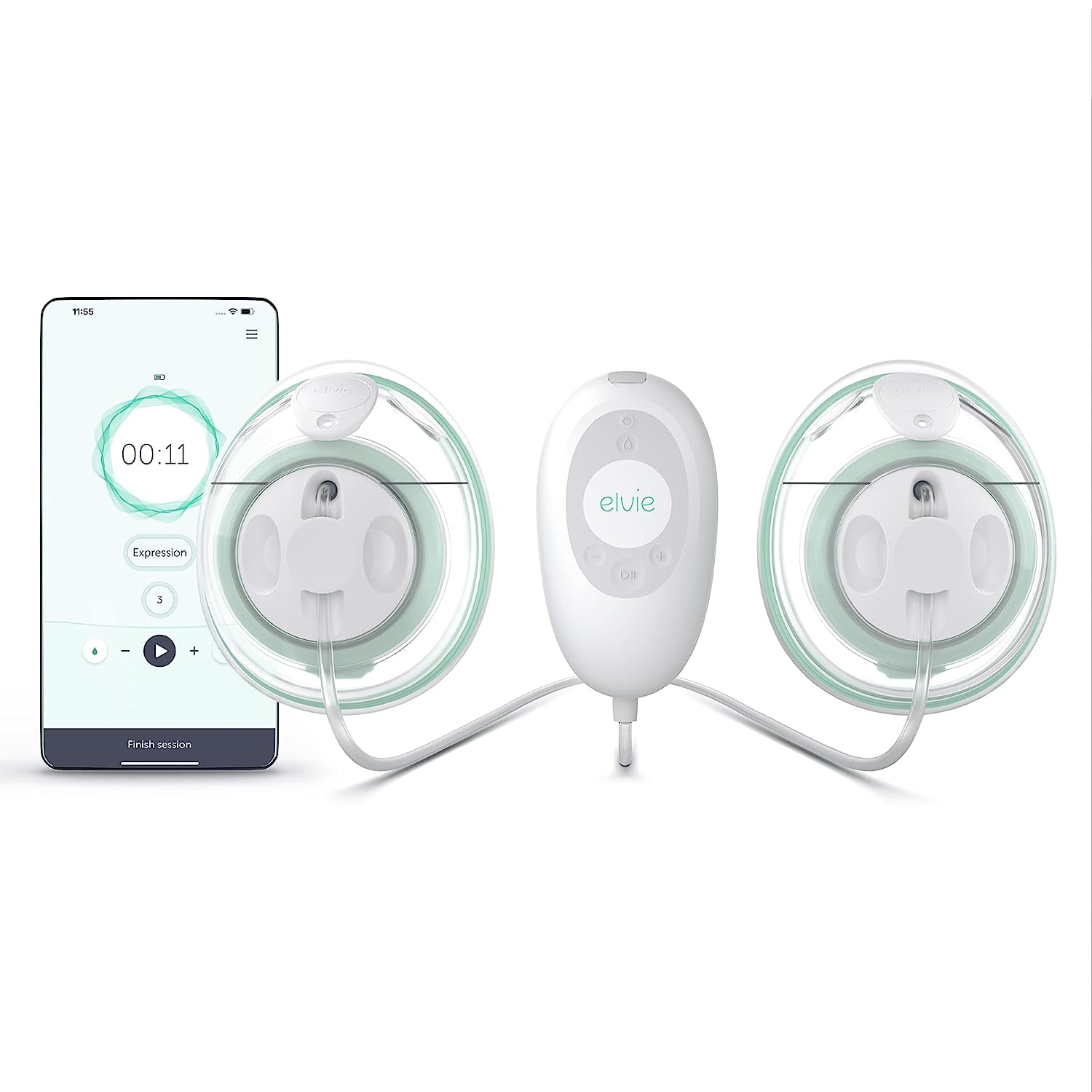 Elvie Wearable Hands-free Electric Breast Pump Kit with Elvie Catch and  3-in-1 Carry Bag