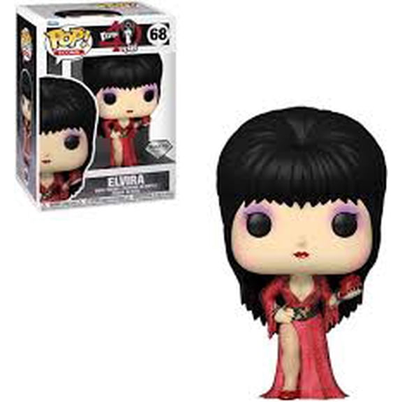 Elvira 68 Diamond Edition Funko Pop With Protector