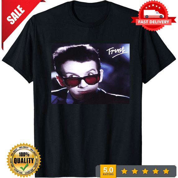 Elvis COSTELLO & THE ATTRACTIONS T SHIRT trust vinyl cover SMALL MEDIUM LARGE XL, LIMITED EDITION-TH64459