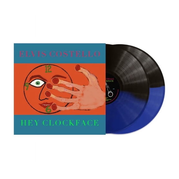 Elvis Costello - Hey Clockface - Limited Edition Blue / Black Split 2 LP Vinyl