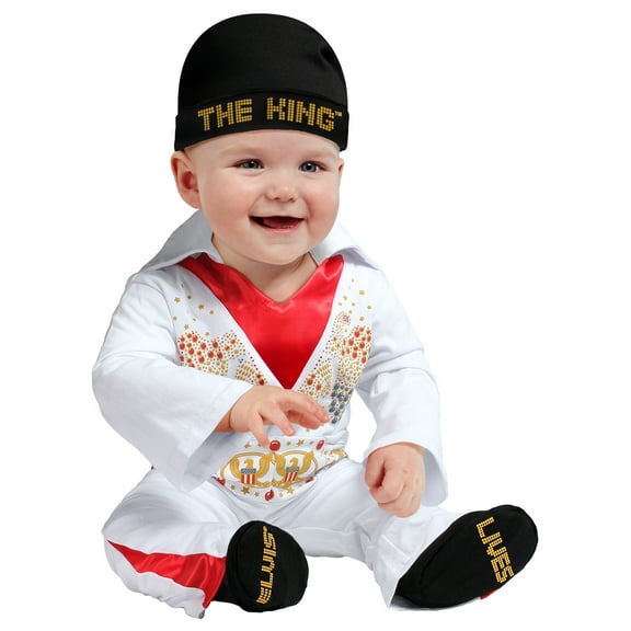 Elvis Presley The King Costume for Babies by Rubies, Boys 0-6 months