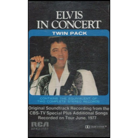 Elvis In Concert - Twin Pack (Music - Cassette)