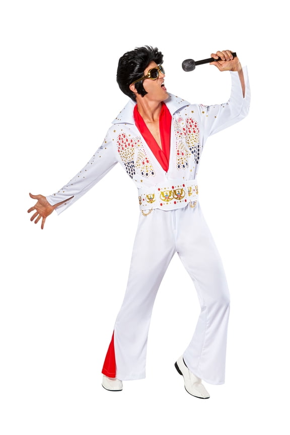 Elvis Presley Deluxe Costume for Adults by Rubies, Men's Small