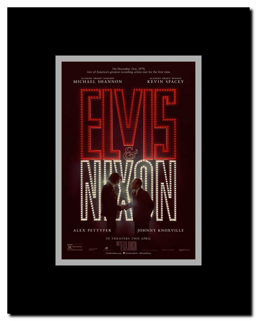 Elvis & Nixon Framed Movie Poster