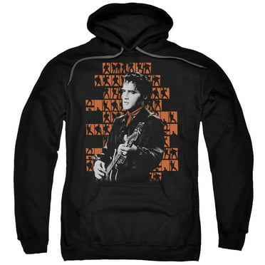 Elvis Presley 1968 Adult Pullover Hoodie Sweatshirt Black