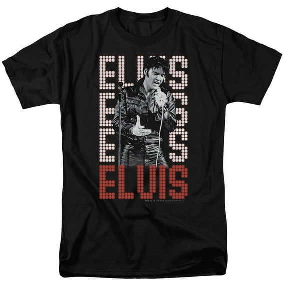Elvis Presley 1968 S/S Adult 18/1 T-Shirt Black