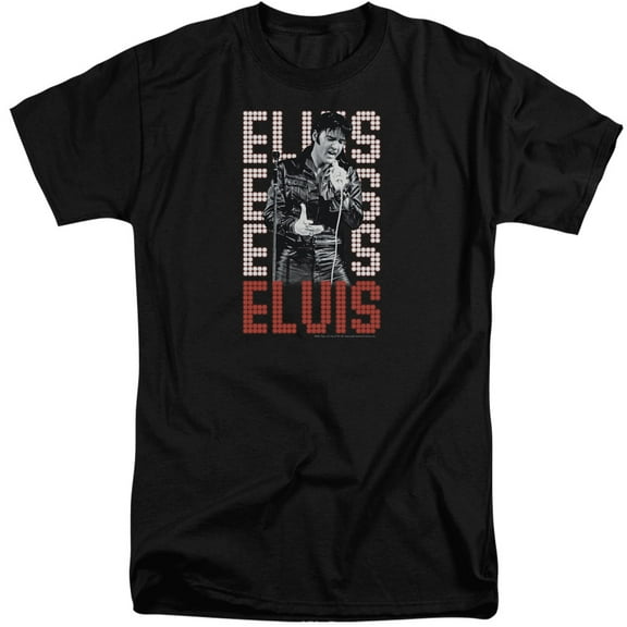 Elvis Presley 1968 S/S Adult Tall Black