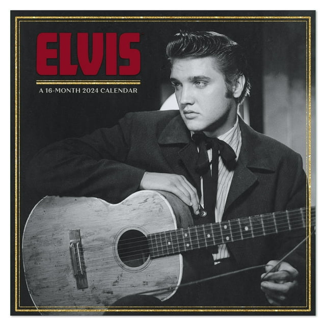 Elvis Presley 2024 Monthly Wall Calendar 12 x 12 Wall Calendars