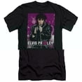 thumbnail image 1 of Elvis Presley 35 Leather Premuim Canvas Slim Fit T-Shirt Black, 1 of 2