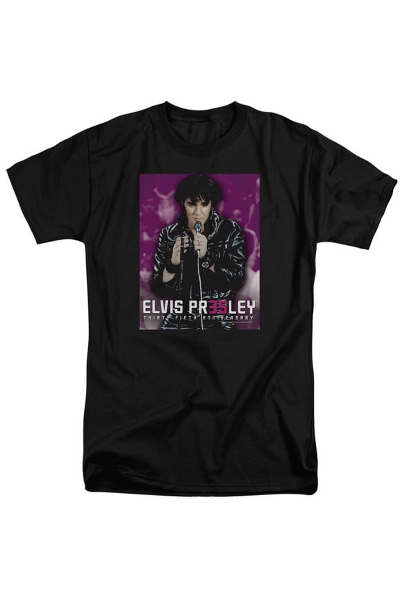 Elvis Presley - 35 Leather - Tall Fit Short Sleeve Shirt - XXX-Large