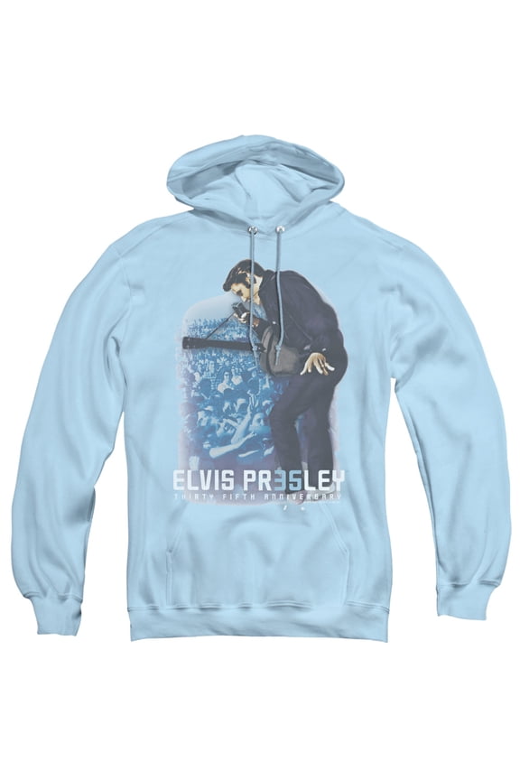 35Th Anniversary 3 Adult Pullover Hoodie Sweatshirt Light Blue