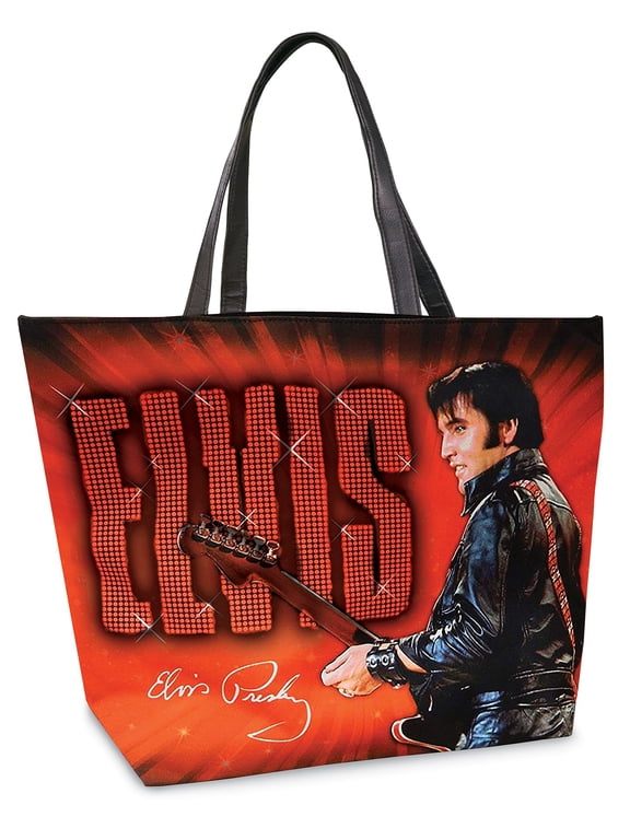 Elvis Presley 68 Comeback Special Large Tote Bag