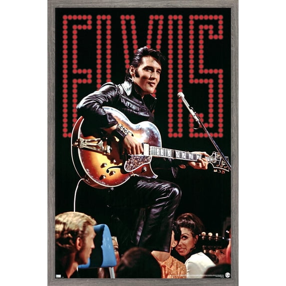 Elvis Presley - 68 Concert Wall Poster, 22.375" x 34" Framed