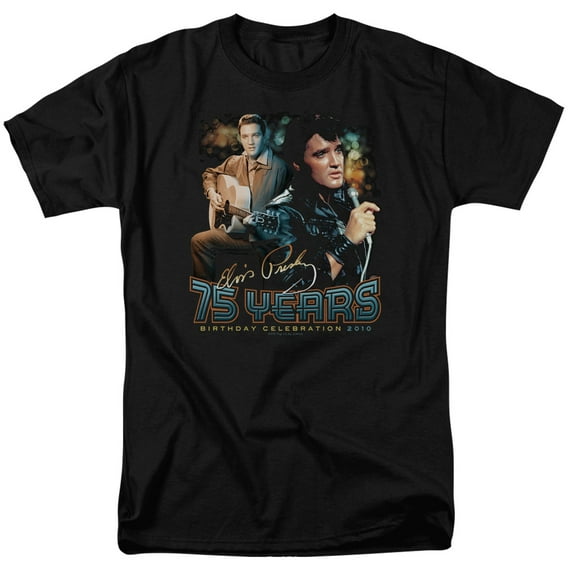 Elvis Presley 75 Years Officially Licensed Adult T-Shirt L
