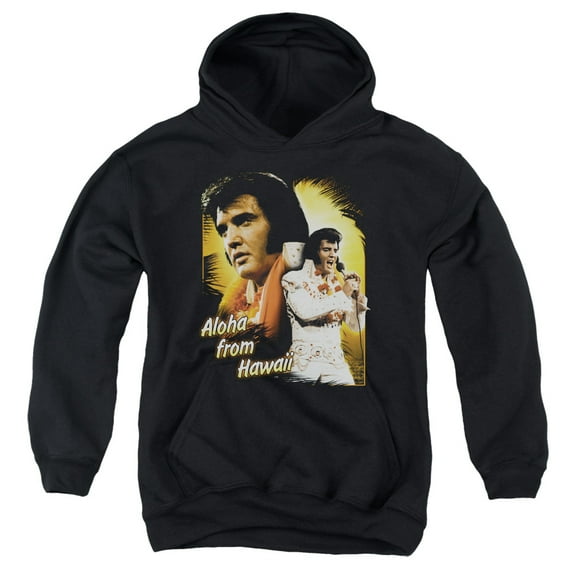 Elvis Presley Aloha Youth Pullover Hoodie Sweatshirt Black