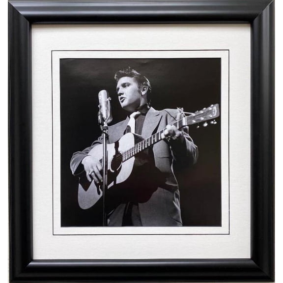 Elvis Presley "At CBS Studio 50-Stage Show- I " Framed Litho Art Generic