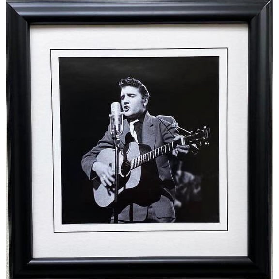 Elvis Presley "At CBS Studio 50-Stage Show- II " Framed Litho Art Generic