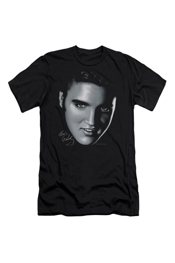 Elvis Presley Big Face Premium Slim Fit T-Shirt Black
