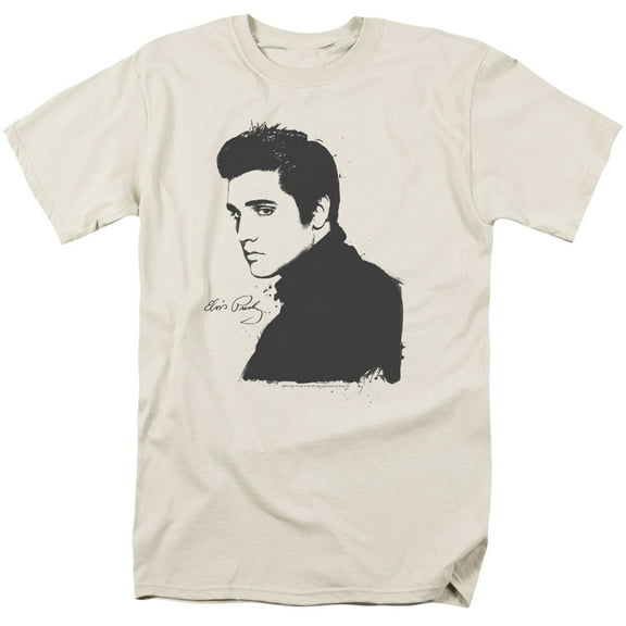 Elvis Presley - Black Paint - Short Sleeve Shirt - Small