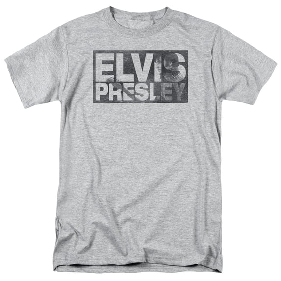 Elvis Presley Block Letters Officially Licensed Adult T-Shirt XL