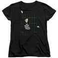 thumbnail image 1 of Elvis Presley Blue Bars Women's T-Shirt Black, 1 of 2