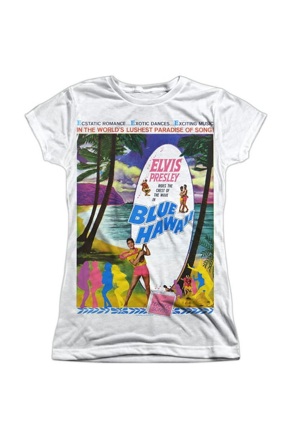 - Blue Hawaii - Juniors Cap Sleeve Shirt - X-Large