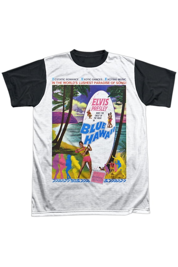 - Blue Hawaii - Short Sleeve Black Back Shirt - Medium