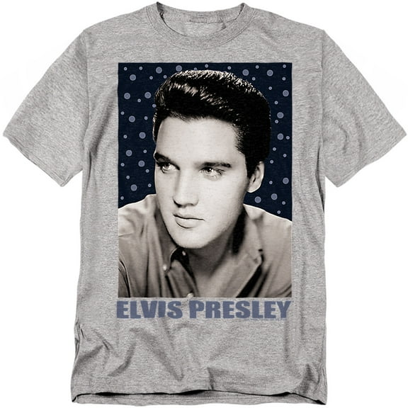 Elvis Presley T-Shirt Blue Sparkle Unisex Graphic Tee For Men & Women