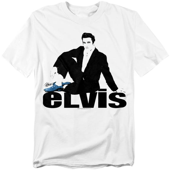 Elvis Presley T-Shirt Blue Suede Unisex Graphic Tee For Men & Women