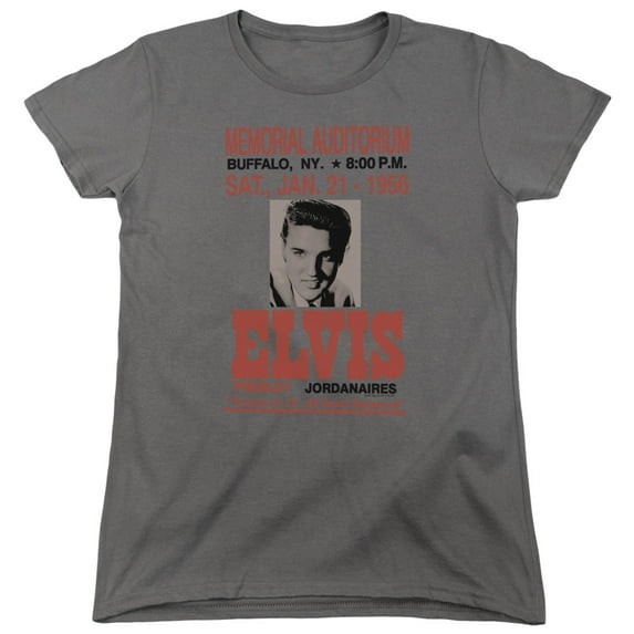 Elvis Presley - Buffalo 1956 - Women's Short Sleeve Shirt - X-Large