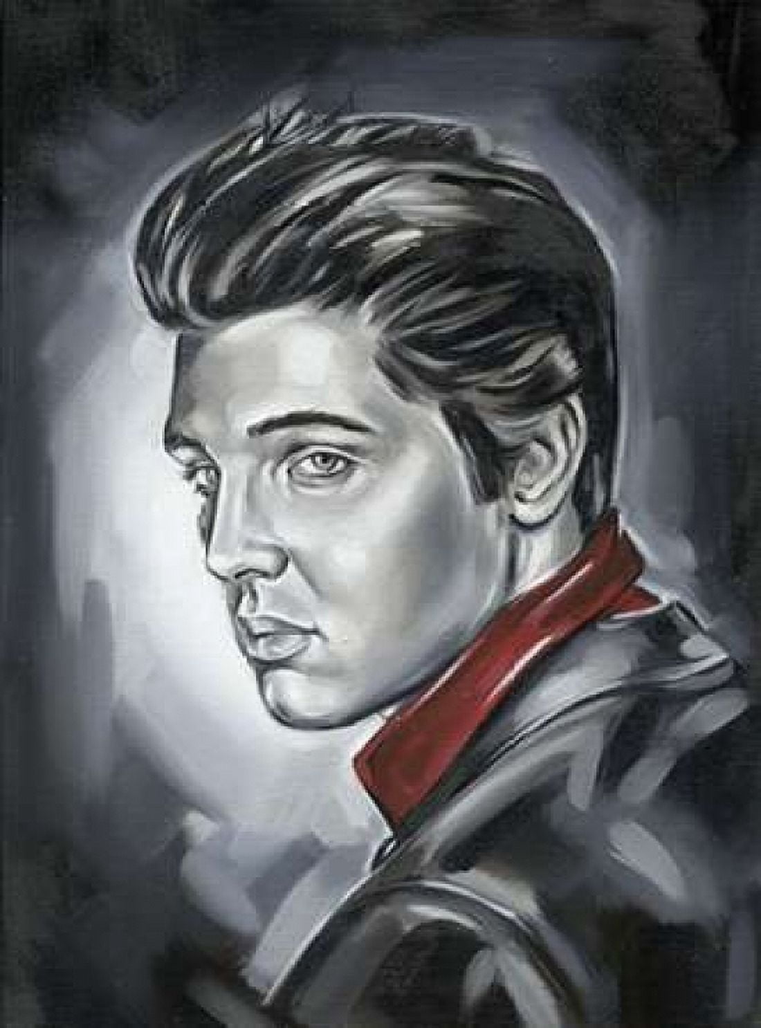 Elvis Presley Canvas Art - Wendy Fields (18 x 24)