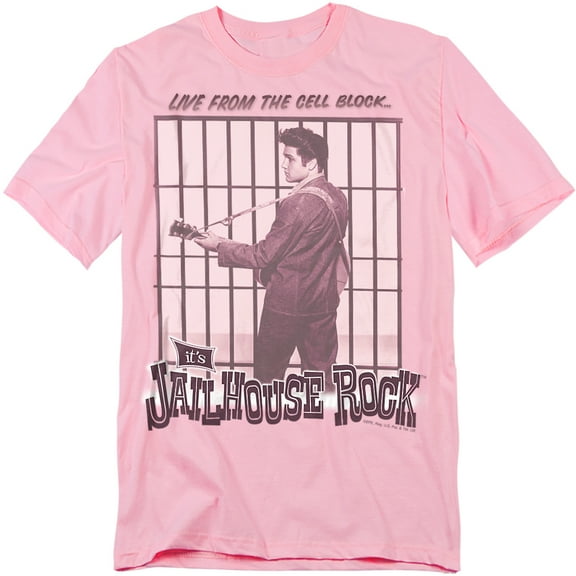 Elvis Presley T-Shirt Cell Block Rock Unisex Graphic Tee For Men & Women