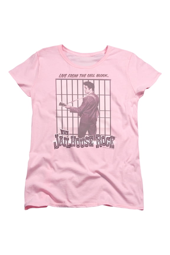 Elvis Presley - Cell Block Rock - Women's Short Sleeve Shirt - Medium