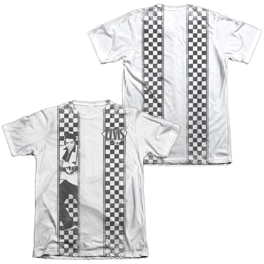 Elvis Presley Checkered Bowling Shirt (Front/Back Print) Sublimated T