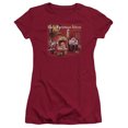 thumbnail image 1 of Elvis Presley - Christmas Album - Juniors Teen Girls Cap Sleeve Shirt - X-Large, 1 of 2