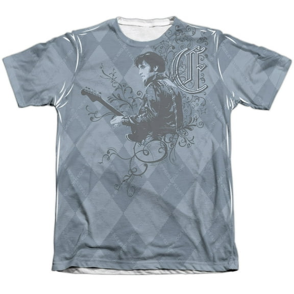 Elvis Presley Elvigyle Officially Licensed Faded Sublimation Adult T Shirt