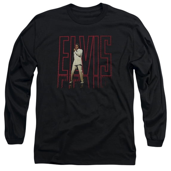 Elvis Presley Elvis 68 Album Long Sleeve T-Shirt Black