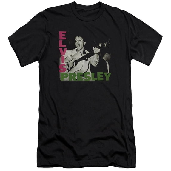 Elvis Presley - Elvis Presley Album - Premium Slim Fit Short Sleeve Shirt - X-Large