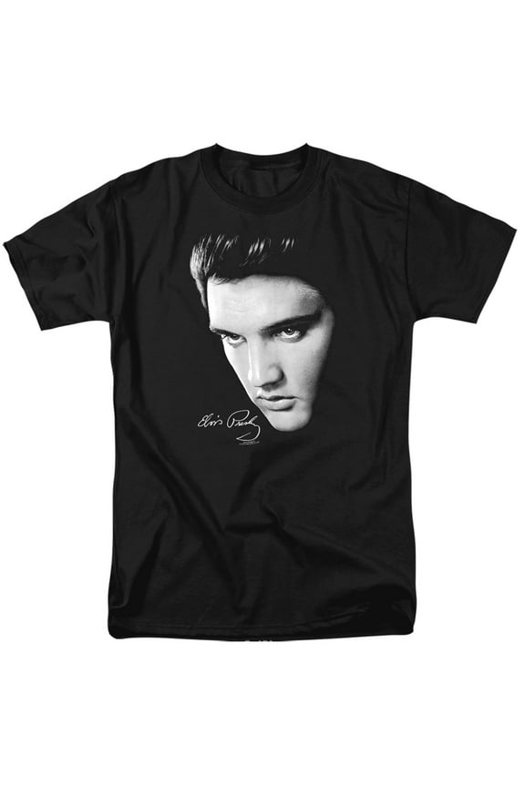 Elvis Presley Men's Face T-shirt Medium Black