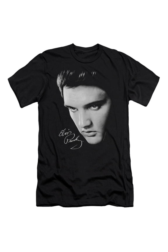 Elvis Presley - Face - Slim Fit Short Sleeve Shirt - Large