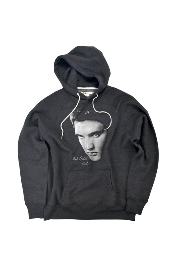 Face Unisex Adult Slim Fit Pull-Over Heather Hoodie, Charcoal, Small